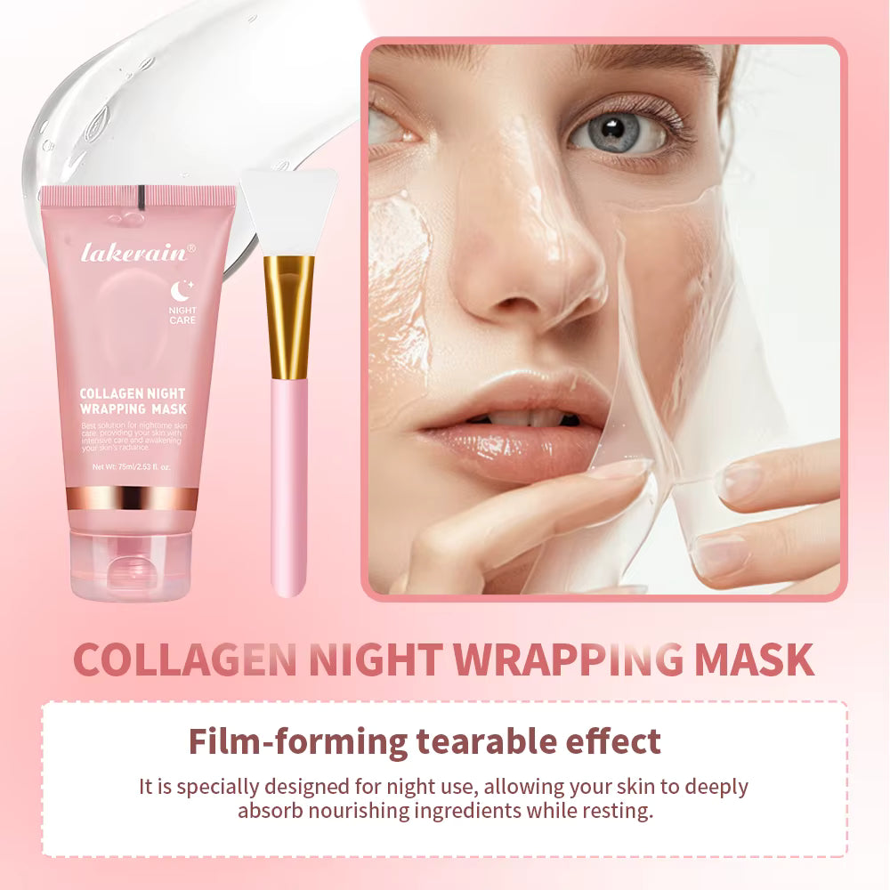 Collagen Glow Wrap Mask + Brush Set