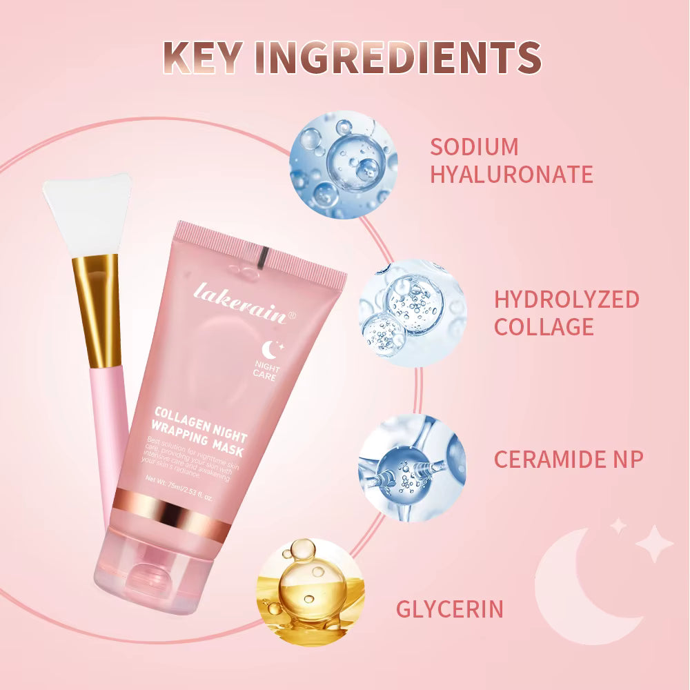 Collagen Glow Wrap Mask + Brush Set