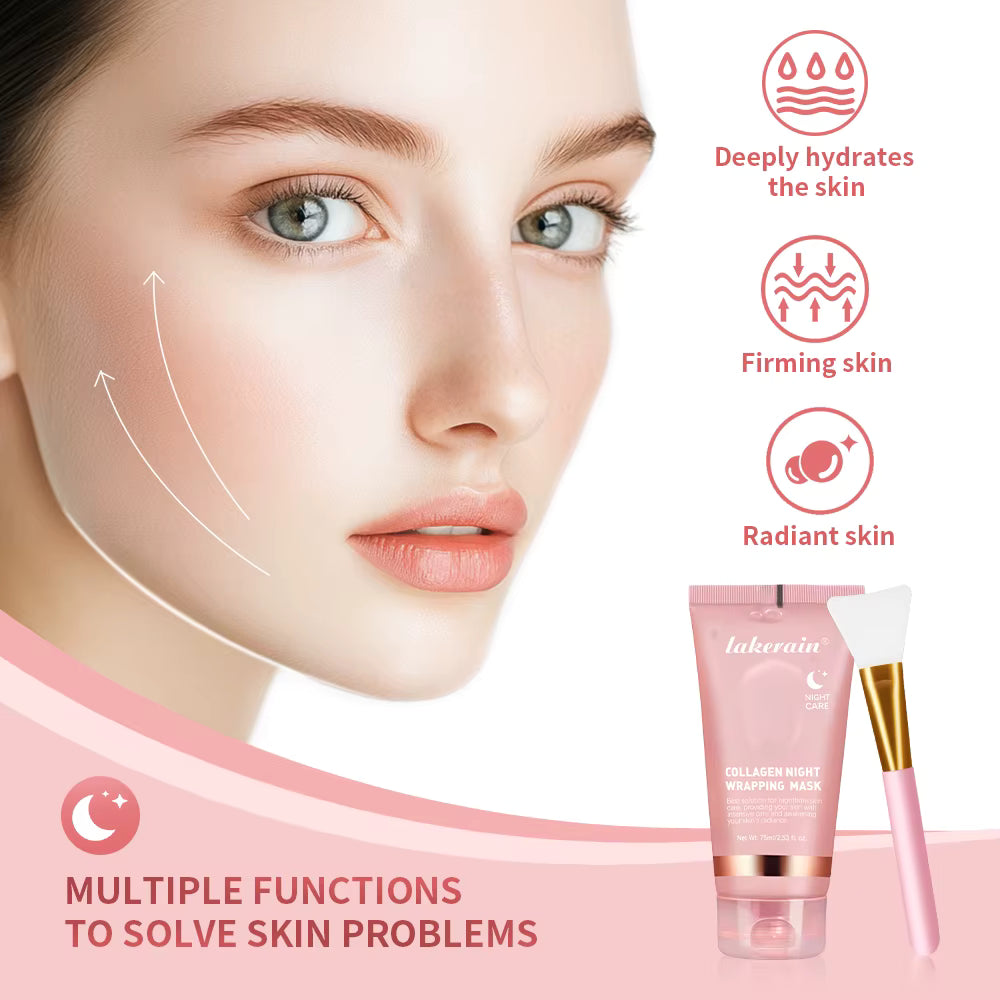 Collagen Glow Wrap Mask + Brush Set