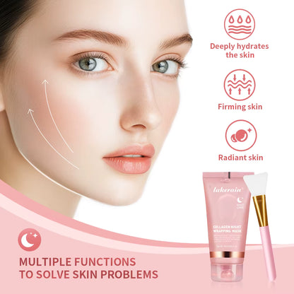 Collagen Glow Wrap Mask + Brush Set